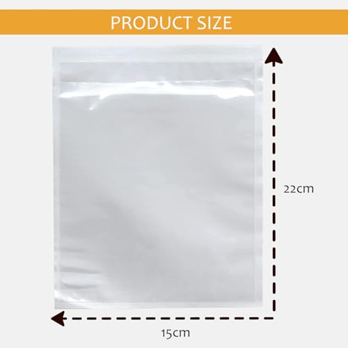 Versandetikettenhüllen, selbstklebend, 15 x 22 cm, transparent, für Etiketten, Rechnungen, 1000 Stück