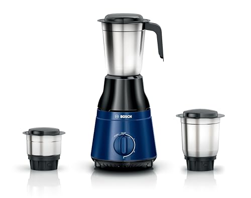 Bosch MG2213C3BI TrueMixx Serie|2-500W Powerful Mixer Grinder 3 Jar Black and Blue view 1
