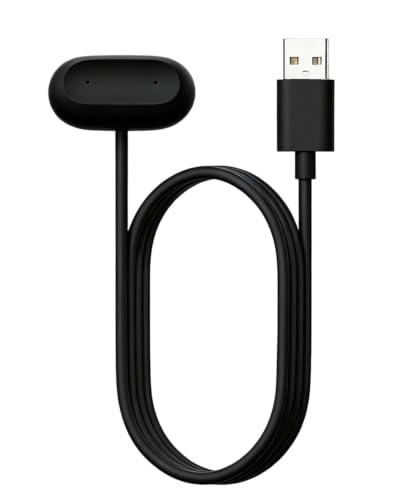 For Google Fitbit Air �p �[�d�� �[�d�P�[�u�� �yNOUKAJU�zFor Google Fitbit Air �p �[�d�P�[�u�� ���ϋv �}�O�l�b�g�[�d�� ���Z�b�g�@�\�Ȃ� (�u���b�N�AUSB-A) (1�{,1M)