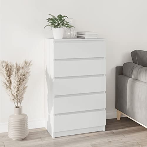 LAPOOH Cajonera de Madera contrachapada Blanco 60x36x103 cm, Comoda Dormitorio, Muebles Dormitorio, Cajonera para Armario, Gavetero Dormitorio, Cómodas Y Cajoneras - 823016