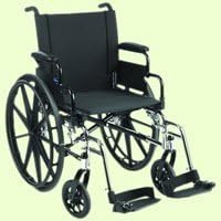 Invacare IVC™ 9000 SL Wheelchair: - Swingaway Footrests Composite Footplates w/ Heel Loops