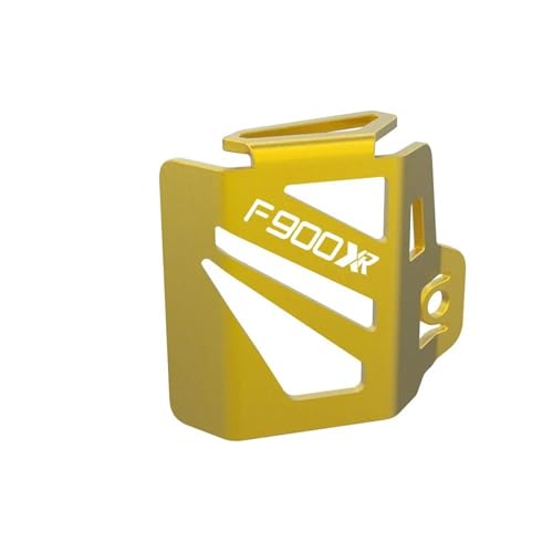 Schutzzubehör CNC Aluminium Hinten Brems Flüssigkeit Reservoir Schutz Cover Motorrad Zubehör Für BMW F900XR F 900 XR F900 2019 2020 2021(Gold)