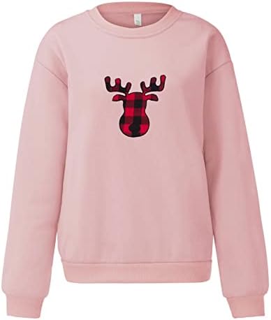OCCOKO Sudadera Grandes Mujer de Fiesta de Navidad para Mujer, Divertidos Estampados de Manga Larga Regalos Camisetas