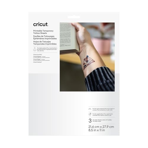 Image of Cricut Printable Temporary Tattoo Sheets ​(3 pack) A4