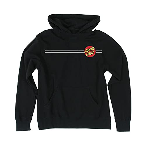 SANTA CRUZ Classic Dot P/O Hooded Midweight Sweatshirt Black XS Youth