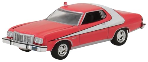 Modelo a escala 1:64 Ford Gran Torino 1976 rojo Starsky & Hutch miniatura 1