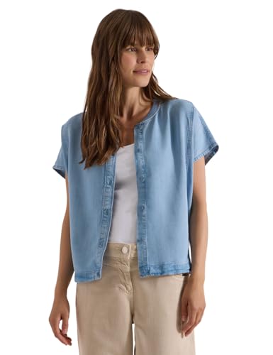 Cecil Damen Lyocell-Bluse in Blouson-Optik