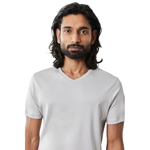 Image of Robert Barakett V Neck Short Sleeve Pima Cotton Casual Solid Mens T Shirt