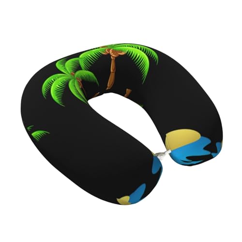 Almohada de poliéster para cuello tamaño único negra miniatura 2