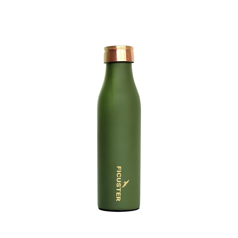Ficuster Pure Copper Green Solid Bottle
