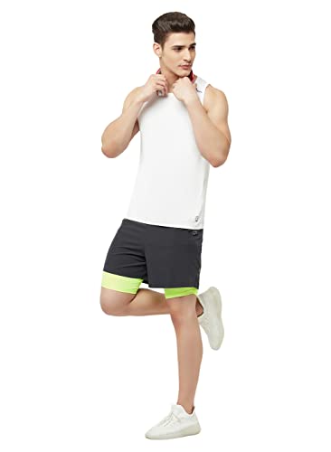 Image of TRUEREVO Men's Light Weight Dryfit Sports Tank Top Vest with Reflective Details for Running, Gym & Training
