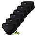 FALARY Bambus Herren Slip 6er Pack Unterhosen Männer Klassisch Unterwäsche aus Bambus-Viskose, Antibakteriell, Atmungsaktiv, Weich, Schwarz L