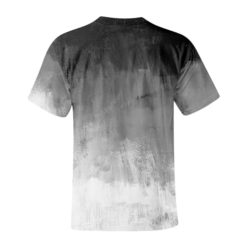 Ymosrh Men's Summer T Shirts Gradient Color Short Sleeve Crew Neck Soft Tee Shirts Beach Tops Casual Tees, S-5XL2