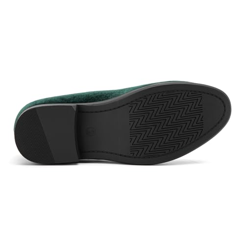 Meijiana Boys Casual Dress Loafers Soft Slip on Shoes Lightweight Velvet Moccasin3