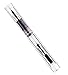 Lanxivi Majohn C1 Fountain Pen Fine Nib Clear Transparent Acrylic Resin, Mini Pocket Pen, Eyedropper,Cartridges and Converter Filling