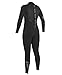 O'Neill Women's Epic 4:3mm Back Zip Full Wetsuit, Durable Warmth with Good Flexibility for Surfing and All Water Activities, Black/Black/Black, 6