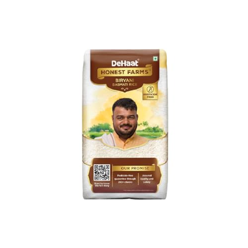 Image of DeHaat Honest Farms Pesticide Free Biryani Basmati Rice 1 KG
