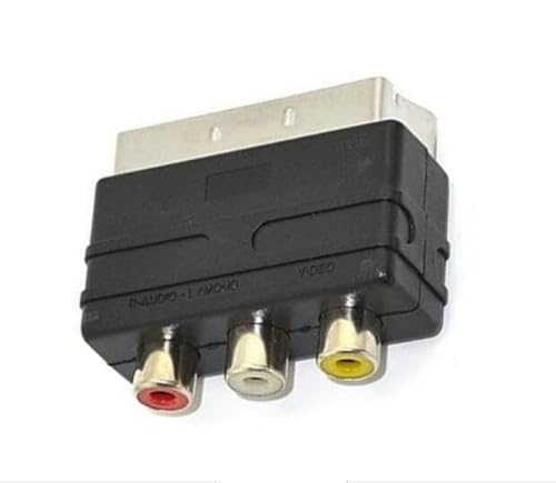RUITROLIKER 3RCA to Scart Converter Compatible for PS4 TV