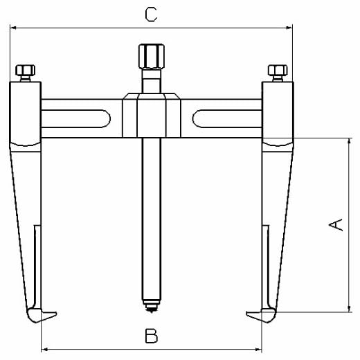 EXTRACTOR FORZA A=200XB=210 2 PATAS