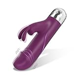 G Spot Dildo Vibrator - Bullet Vibrator Adult Female Sex Toys with 12 Vibrations, Realistic Silicone Dildos Finger Vibrators for Multiple Stimulation, Clitoris Stimulator for Woman Pleasure(Purple)