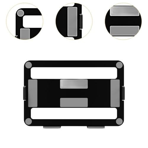 Support d'ordinateur portable accessoire organisation bureau en acier noir maison