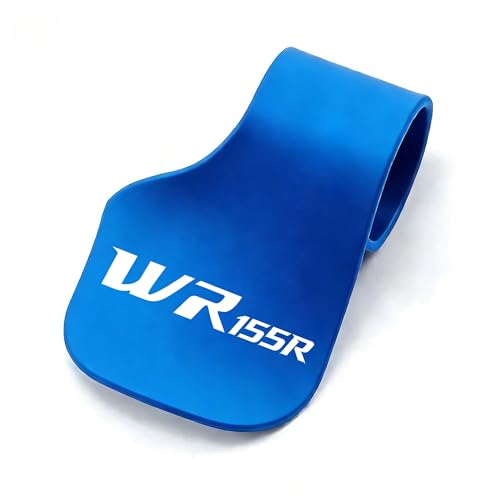 Guidon Yamaha WR155R : clip rehausseur d'accélérateur moto bleu