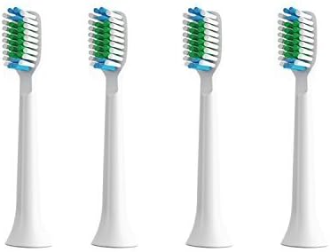 4x Replacement Toothbrush Heads for NEWSTART Electric Toothbrush (White)
