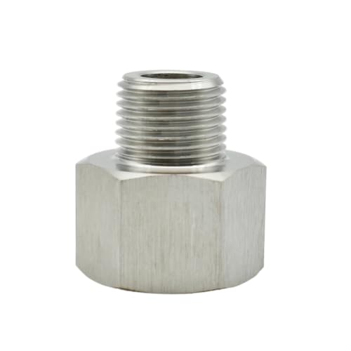 Adaptador de conector reductor para juntas herméticas de acero 304 de 1" 2