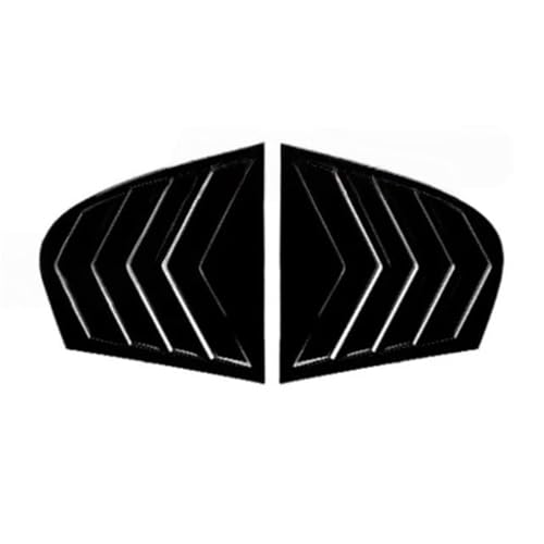 Persiennes de fenêtre latérale BMW E60 cache volet d'aération arrière noir brillant