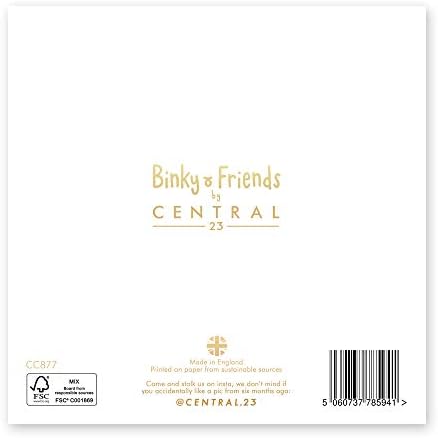 Central 23 - Anniversary Card for Mom & Dad - Binky Bunny - Cute Design for Husband or Wife - Comes with Fun Stickers