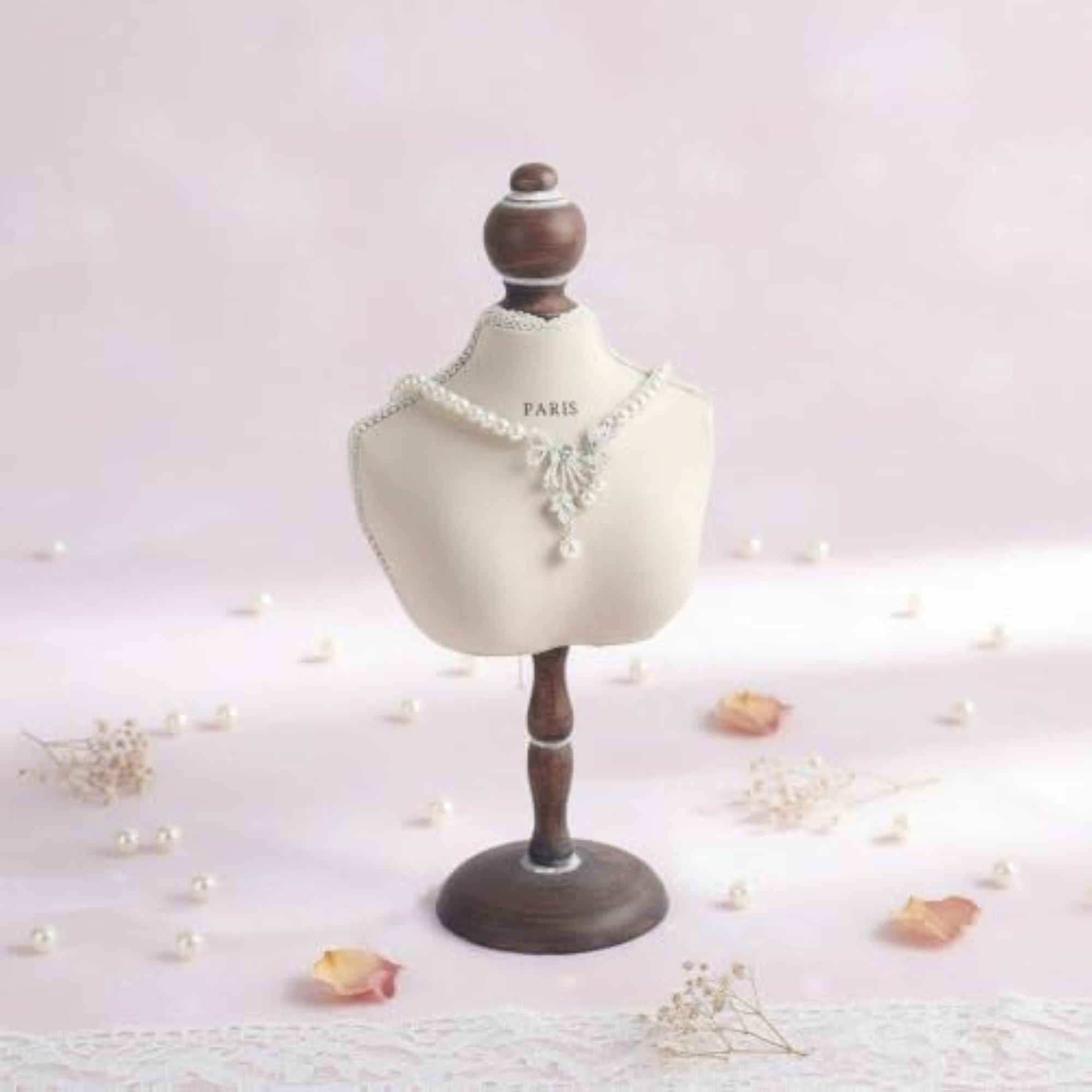 Pearl Necklace Display Stand, Decorative Photo Prop