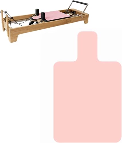 Non-Slip Pilates Reformer Mat Towel Microfiber Sweat Cover with Silicone Dots Extra Thick & Quick Dry for Reformer Yoga Home Gym Workout Machine Protection & Hygiene Pink 39 x 24