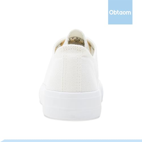 Image of Obtaom Unisex Canvas Shoes Low Top Fashion Sneakers Slip on Walking Shoe