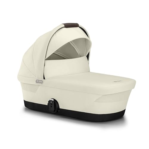 CYBEX Gold GAZELLE S Cot Kinderwagenaufsatz, Ab Geburt bis ca. 6 Monate (max. 9 kg), Für CYBEX Gazelle S und e-Gazelle S, Seashell Beige