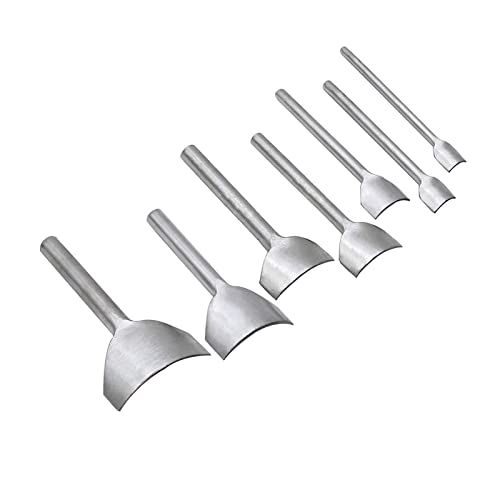 MAFELOE Leather Craft Arc-Shaped Cutter Punch, Trimming Perforated Leather Craft Tools, Leather Hole Punch, Leather Cutter Punch Set for DIY Craft Handwork Crafting Strap Belt Wallet Bag, 10-40mm