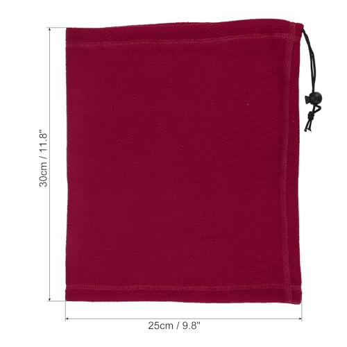 PATIKIL Winter Neck Warmer, Drawstring Warm Face Scarf Face Covering Windproof Neck Gaiters2