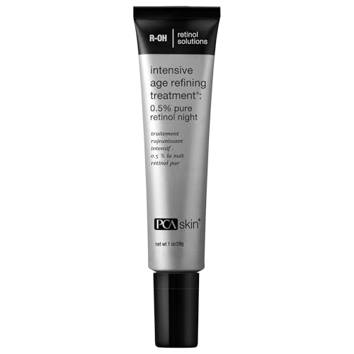 PCA SKIN Intensive Anti Aging Retinol Serum, 0.5% Pure Retinol Face Serum, Minimizes Fine Lines and Wrinkles, 1 fl oz Tube