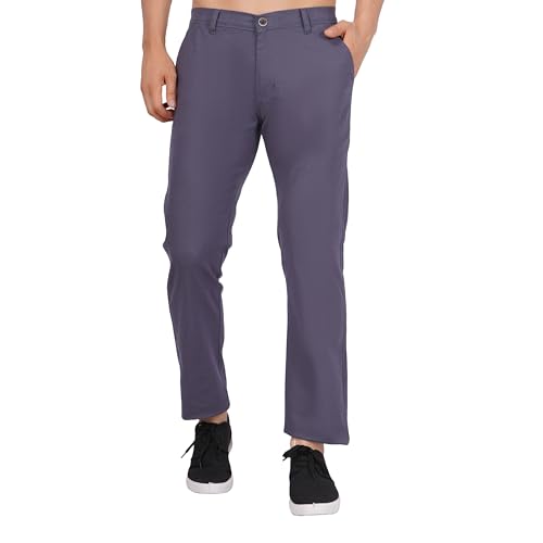 Image of Men's Regular Fit Linen Trousers | Slim Fit Lightweight Casual Pants | Stylish Dress Pants for Office or Travel | Premium Luxury Linen Trouser Pant with Breathable Comfort