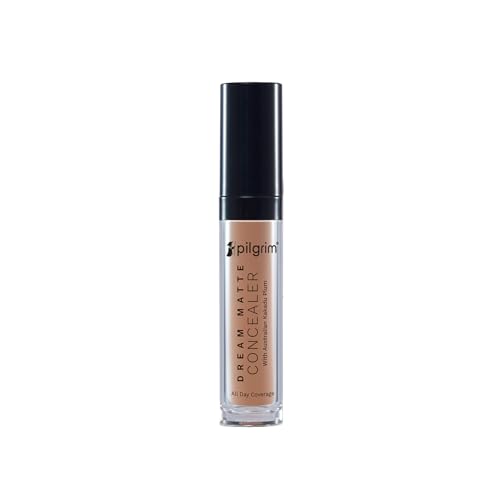 Image of Pilgrim Full Coverage Dream Matte Liquid Concealer 7.3ml | Concealer for Dark Circles with Australian Kakadu Plum & Hyaluronic Acid | Crease resistance & Lightweight | All Day Coverage | Shade Ivory
