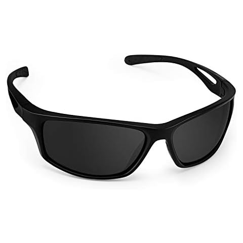 CHEREEKI Sports Sunglasses, Polarized Sports Sunglasses with UV400 Protection & TR90 Unbreakable Frame for Fishing Driving Golf Running Cycling Camping Cover