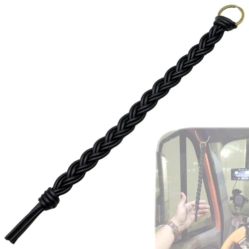 Hxszk Air Horns Pull Cord - 14.5 Heavy Duty Braided Synthetic Leather Replacement Lanyard for Truck, Semi Truck, Boat & Emergency (1 Pack)