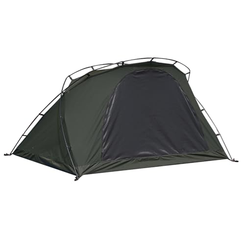 Drasoulテント 1人用 tcテント 1人用テント カンガルーテント インナーテント シングル トラベルドーム tcテント 3WAYタイプ 軽量 アルミポール 前後ドア開口部 メッシュパネル [サイドウィンドウ] 着火可能 小型テント ビビィテント ビビィテント ハイキング 自転車 スポーツ ビビィテント 210*90*107cm