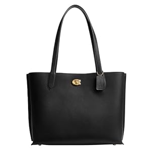 Coach Willow Tote 38, color negro, Negro –