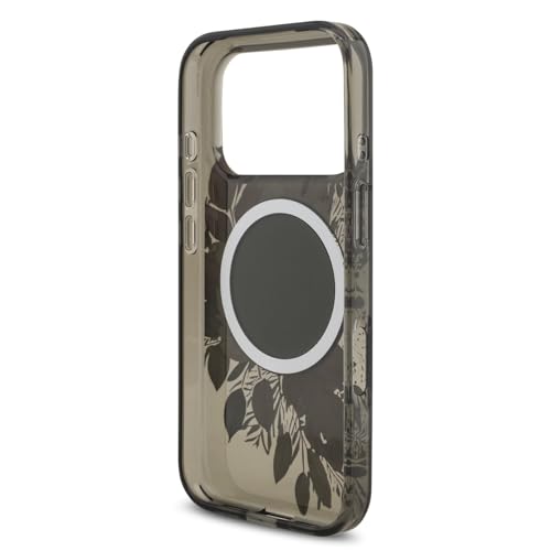 Protection MagSafe iPhone 17 Pro Max Guess noire finition IML de luxe et perles