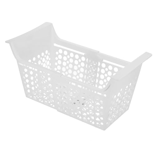 TOYZFRIENDY Cesta Extendible para Congelador con Orificios de Drenaje Organizador de Almacenamiento para Refrigerador y Arcón Canasta Plástica Ajustable para Alimentos Ordenados y Secos
