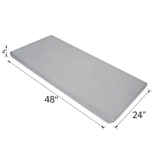 Image of American Baby Company Fitted Nap Mat Sheet with Elastic Corners 24 inch x 48 inch x 4 inch - Soft & Breathable Microfiber Rest Mat Sheet or Nap Mat Cover for Daycare, Kindergarten & Preschool, Gray