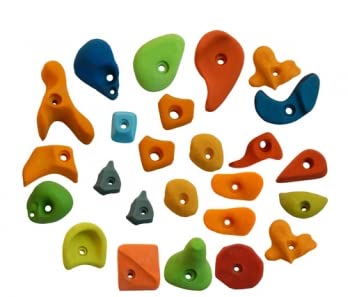 White-Tech-Rock-Climbing-Holds-for-Kids-Set-of-15-Resin-Rock-Climbing-Grips-for-Indoor-Outdoor-Playground-Climbing-Wall-Mounting-Hardware