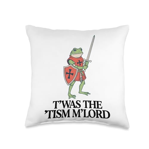 T'was The 'Tism M'lord Autism Meme with Chaotic Energy Throw Pillow