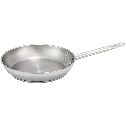 Winware SSFP-11 FryPanSS, 11 Inch, Stainless Steel Cover