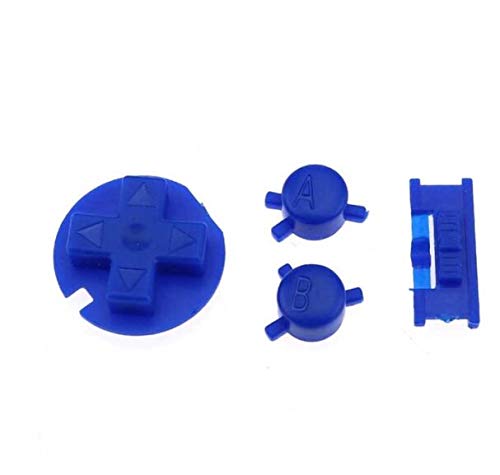 Image of Plastic Power ON Off Buttons Keypads Replacement for Gameboy Color GBC Button A B Control Button D Pads (Blue)